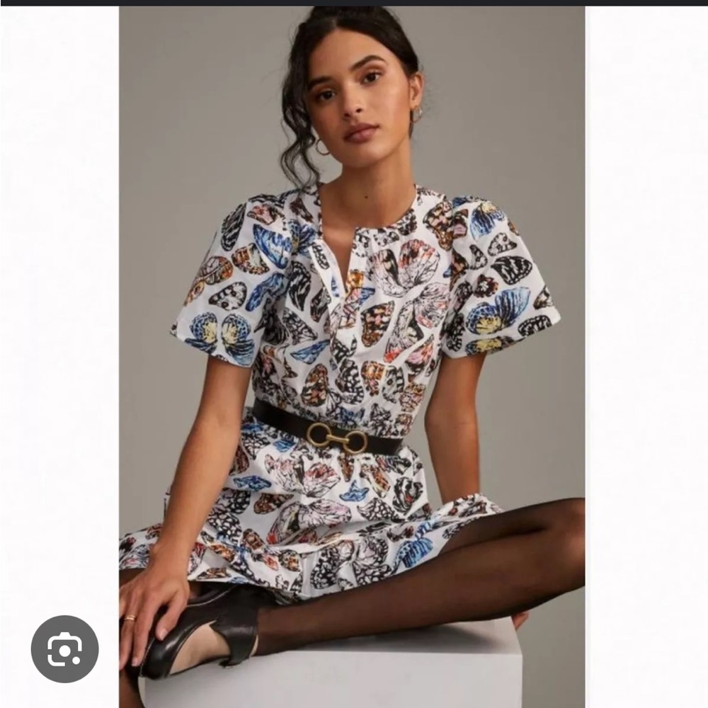Anthropologie Maeve Somerset Mini in Butterfly Motif